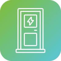 Electric Door Vector Icon Style