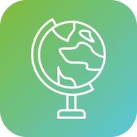 Globe Stand Vector Icon Style