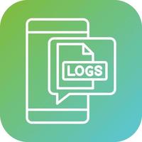 Logs Vector Icon Style