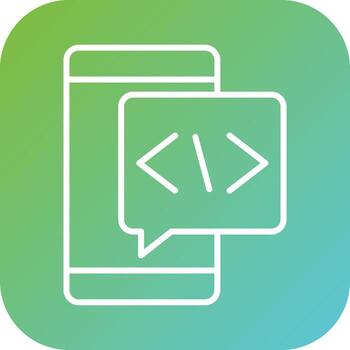 codificación idioma vector icono estilo