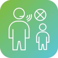 Childhood Abuse Vector Icon Style