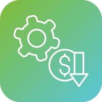 Low Startup Cost Vector Icon Style