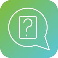 Question Vector Icon Style