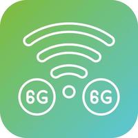 6G Network Vector Icon Style