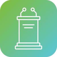 Pulpit Vector Icon Style