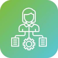 Project Manager Vector Icon Style