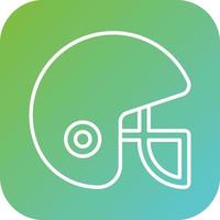 Rugby Helmet Vector Icon Style