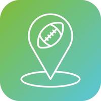 Rugby Location Vector Icon Style