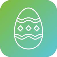 Painting Egg Vector Icon Style