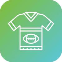 Rugby Uniform Vector Icon Style