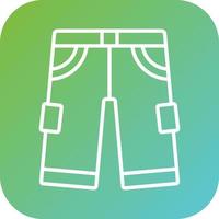 Rugby Pants Vector Icon Style