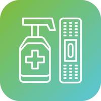 Wound Care Products Vector Icon Style