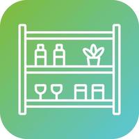 Store Shelfs Vector Icon Style