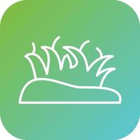 Desert Grass Vector Icon Style