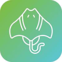 Stingray Vector Icon Style