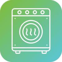 Drying Machine Vector Icon Style