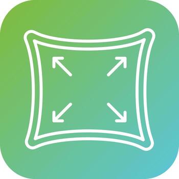 tela elasticidad vector icono estilo