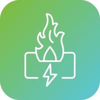 Fire Energy Vector Icon Style