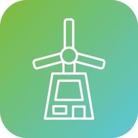 Windmill Vector Icon Style