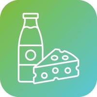 Dairy Products Vector Icon Style