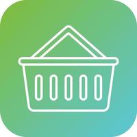 Shopping Basket Vector Icon Style