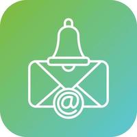 correo electrónico notificación vector icono estilo