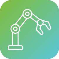 Robotic Arm Vector Icon Style