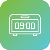 Digital Clock Vector Icon Style