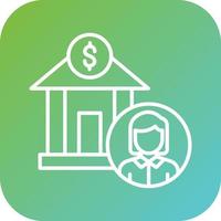 Bank Account Vector Icon Style