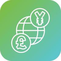 Foreign Currency Exchang Vector Icon Style