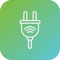 Smart Plug Vector Icon Style
