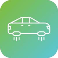 Hover Car Vector Icon Style