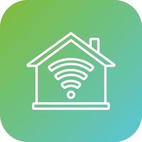 hogar Wifi vector icono estilo