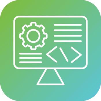 personalizado codificación vector icono estilo
