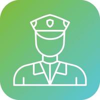 Security Guard Vector Icon Style