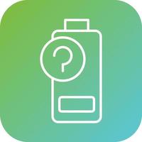 Battery Unknown Vector Icon Style