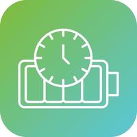 Battery Duration Vector Icon Style