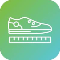 Shoe Size Vector Icon Style