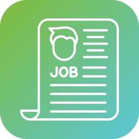 Job Ad Vector Icon Style