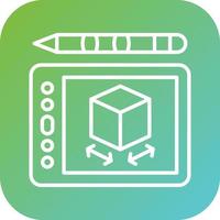 Drawing Tablet Vector Icon Style