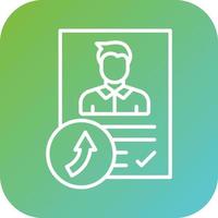 Job Reference Vector Icon Style