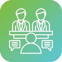 Job Interview Vector Icon Style