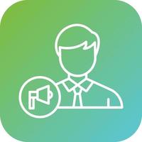 Account Executive Male Vector Icon Style