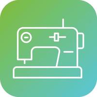 Sewing Machine Vector Icon Style