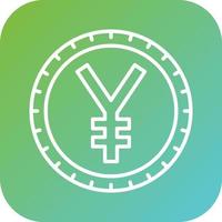 Chinese Yuan Vector Icon Style