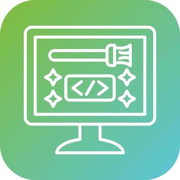 Clean Code Vector Icon Style