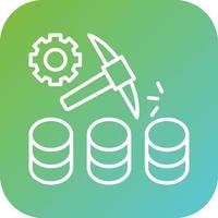 Data Mining Vector Icon Style