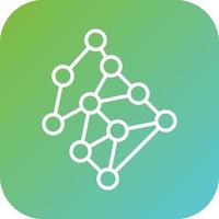 Neural Network Vector Icon Style