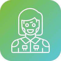 Humanoid Robot Vector Icon Style