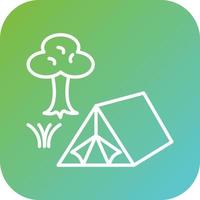 Tent Vector Icon Style